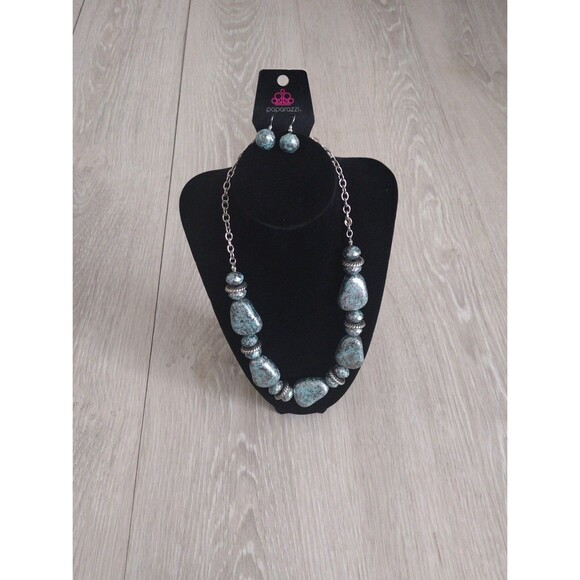 paparazzi Jewelry - Paparazzi Necklace & Earrings - Chunky Faux Stone Matching Set
